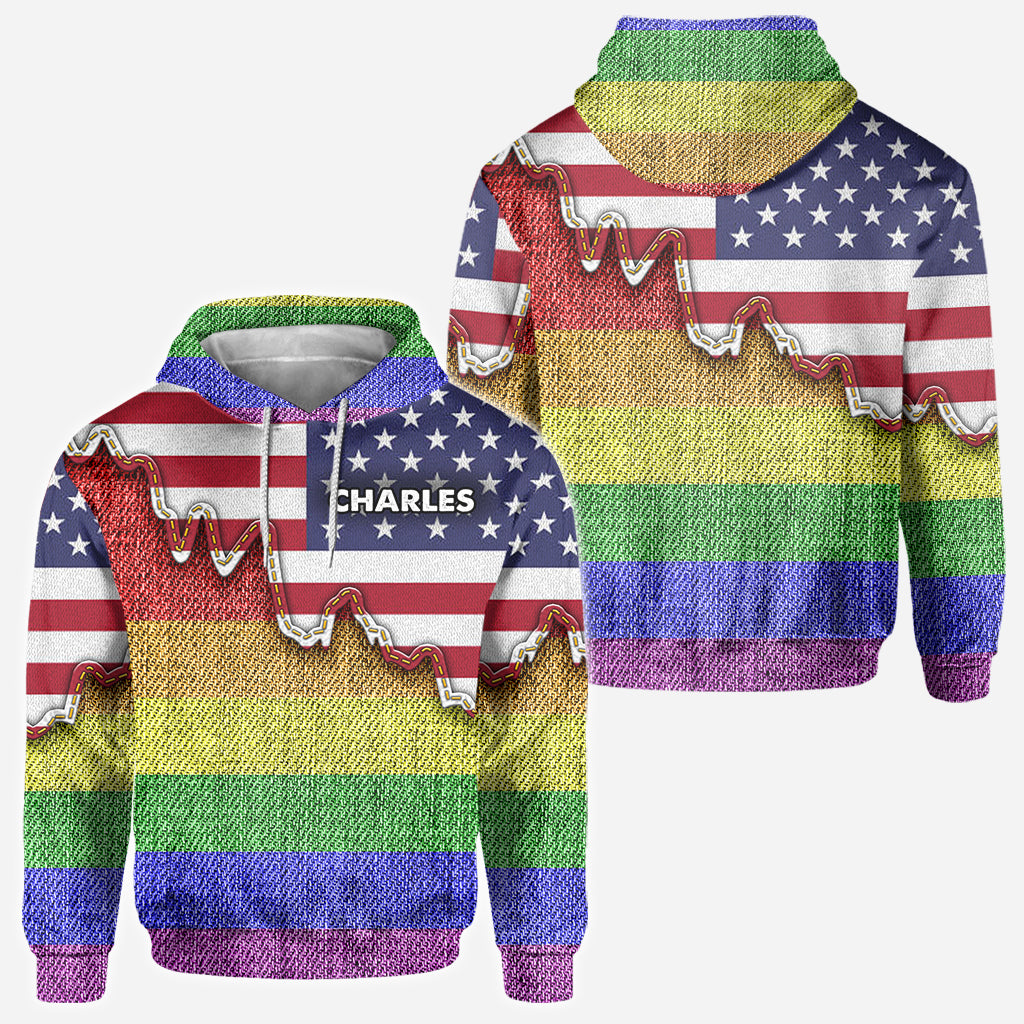 I am brave I am bruised True Colors - Personalized LGBT Support All Over Shirt