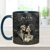 You &amp; Me - Personalized Skull Accent Mug