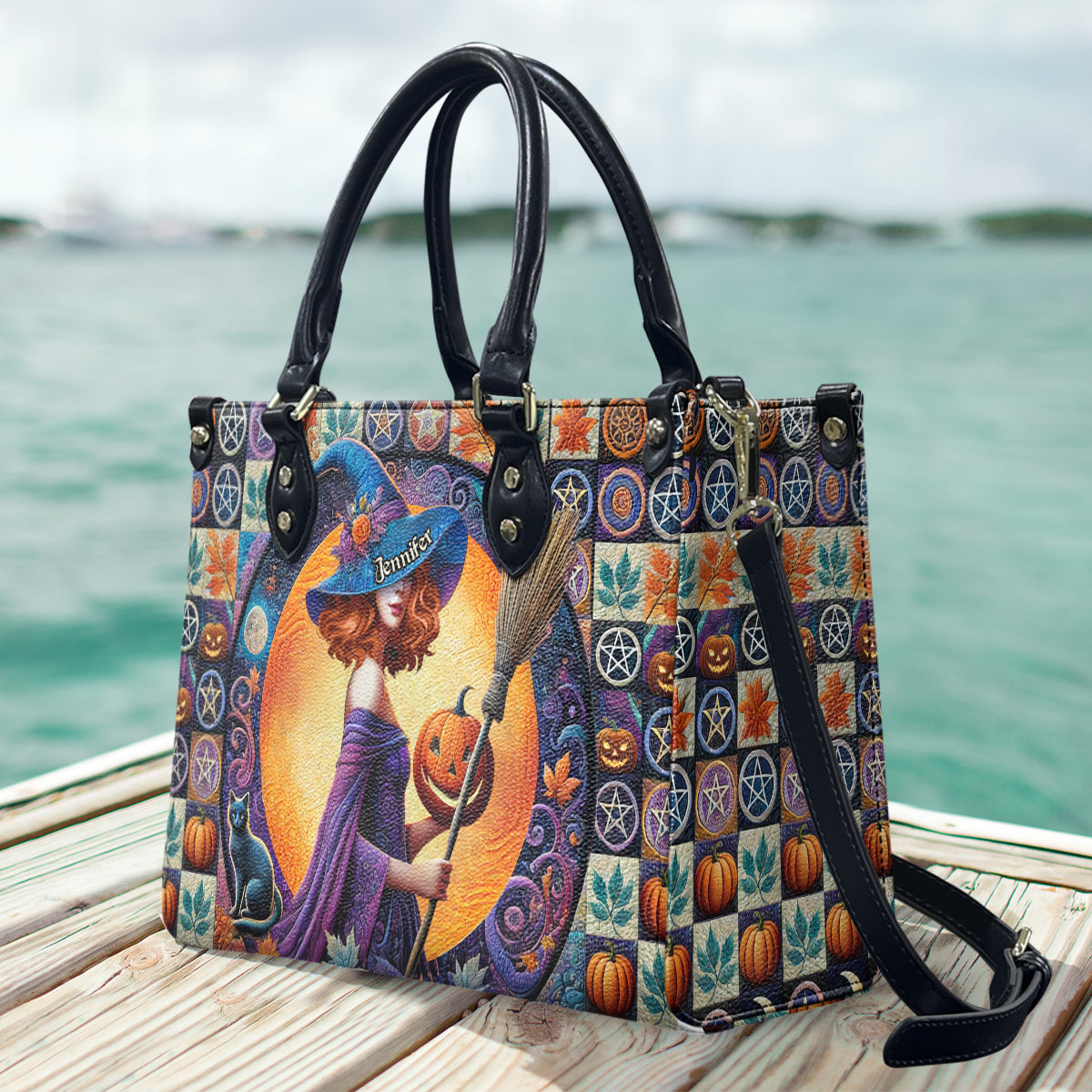 Beautiful Witch - Personalized Witch Leather Handbag