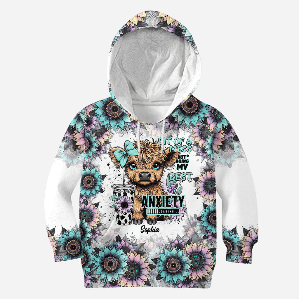 Ein bisschen chaotisch, aber ich gebe mein Bestes – personalisiertes Allover-Shirt