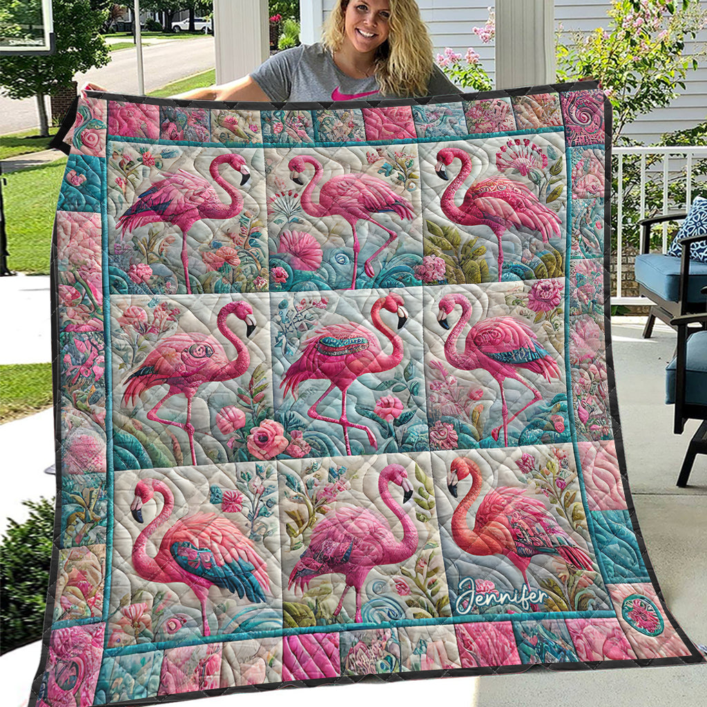 Wunderschöner Flamingo – personalisierte Flamingo-Decke