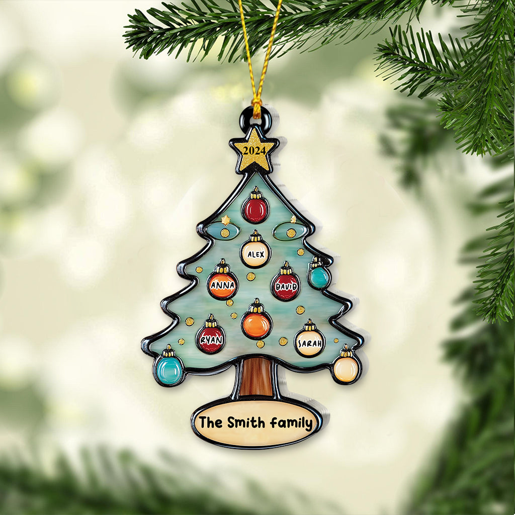 Merry Christmas - Personalized Family Ornament