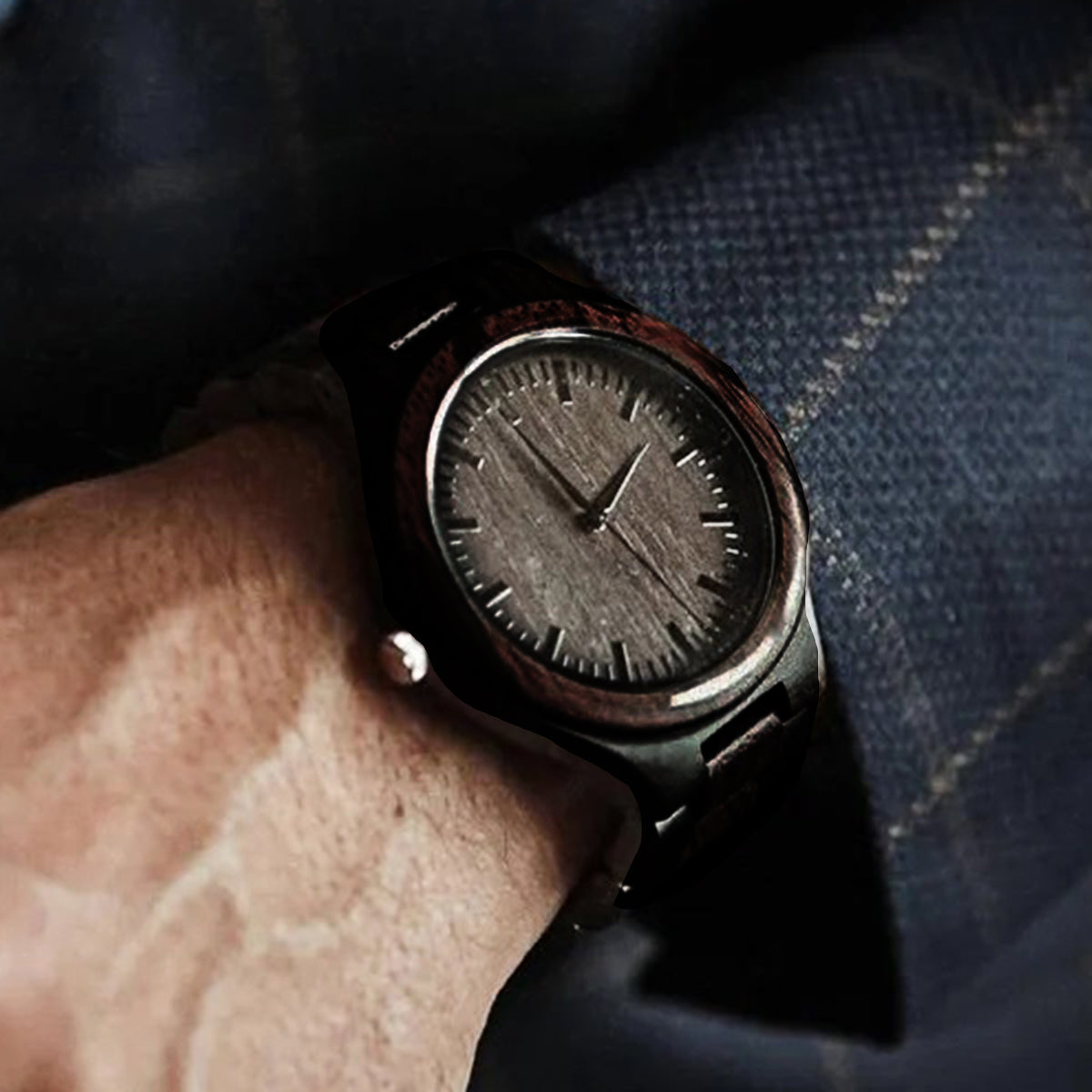 Best Dad Ever - Personalized Father Personalized Engraved Wooden Watch