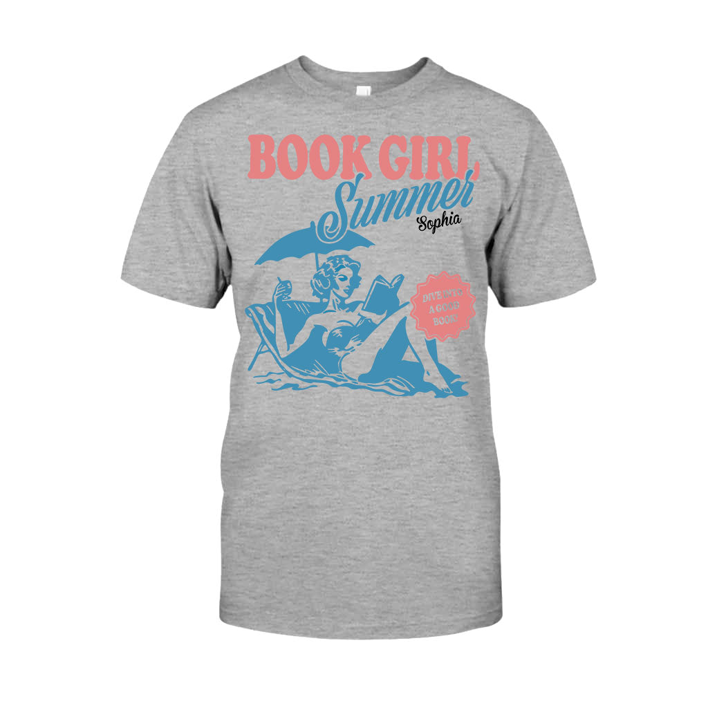 Book Girl Summer - Personalized Book T-shirt And Hoodie