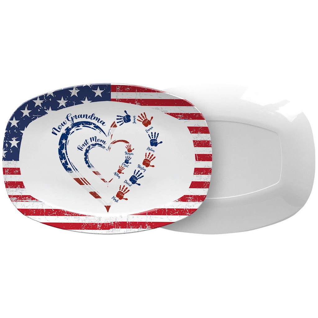 Erst Mama, jetzt Oma – personalisierter Oma-Teller