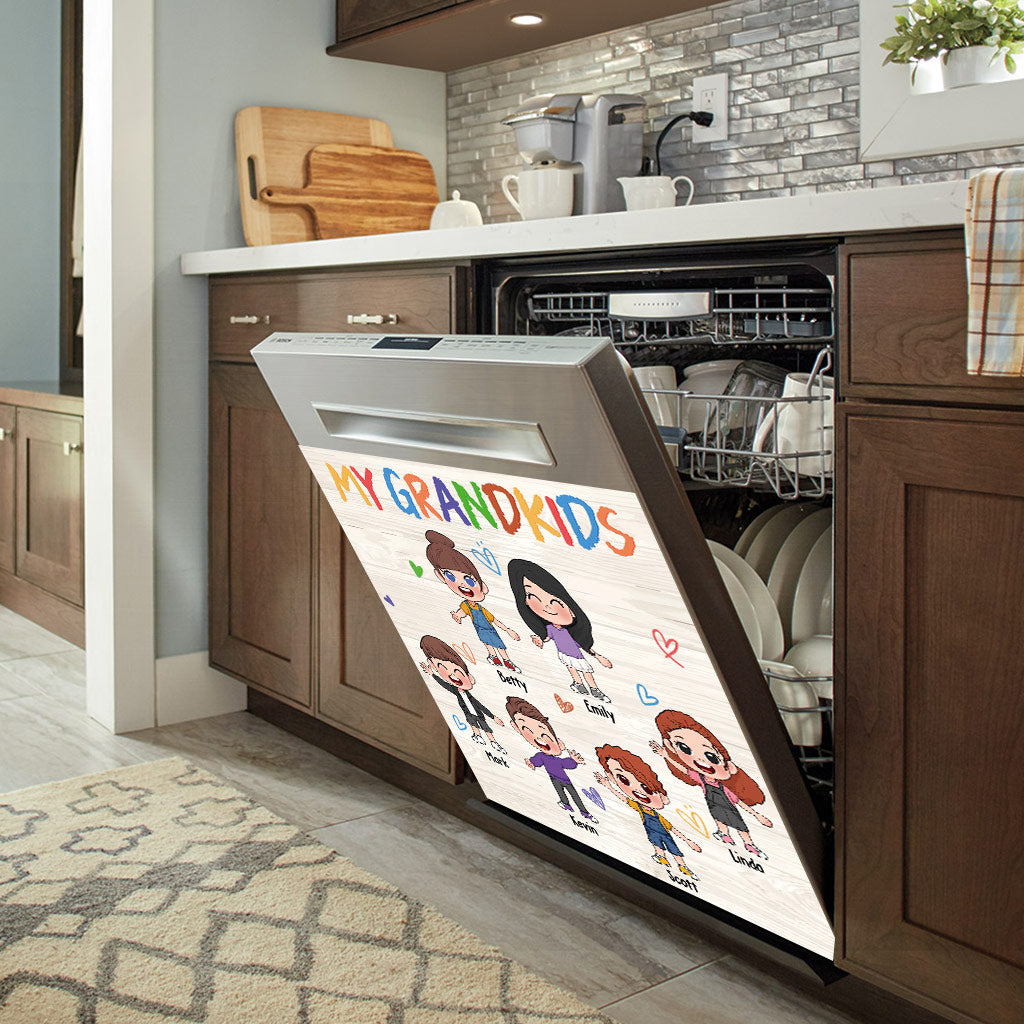 My Grandkids - Personalized Grandma Dishwasher Cover