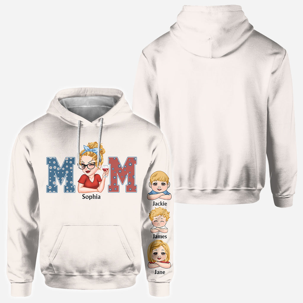 American Mama Any Title Vintage Retro Style - Personalized Mother All Over Shirt