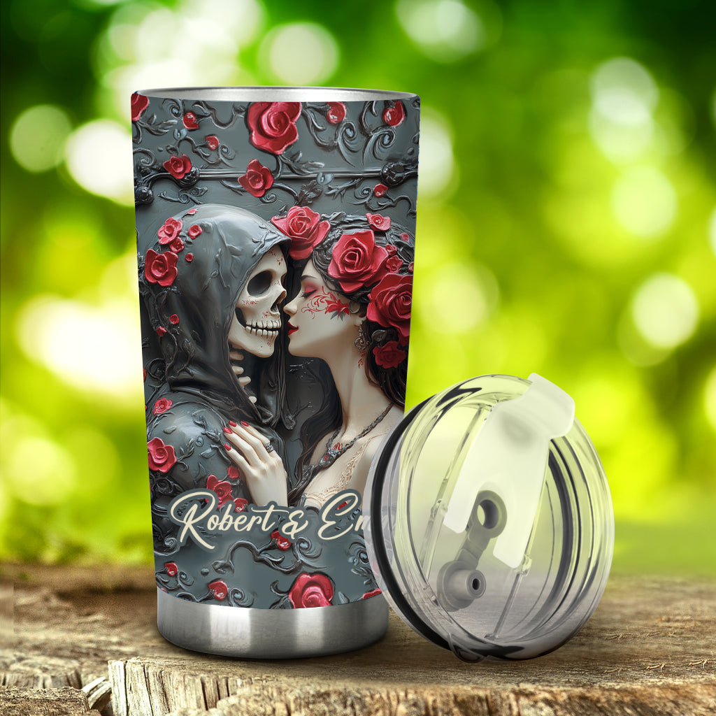 Til Death Do Us Part - Personalized Couple Tumbler