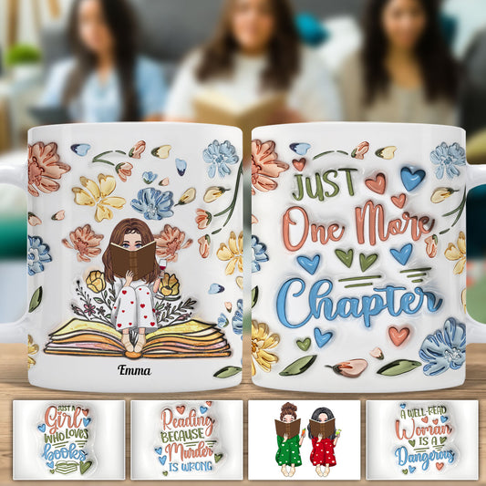 Just A Girl Who Loves Books - Personalized Book Mug