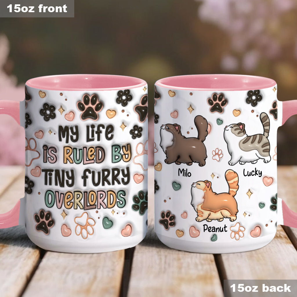 Tiny Furry Overlords - Personalized Cat Accent Mug