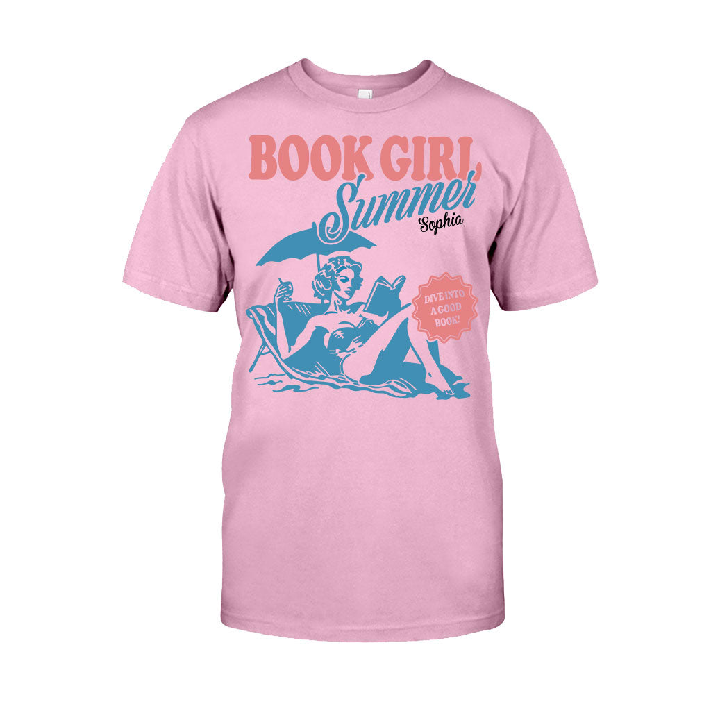 Book Girl Summer - Personalized Book T-shirt And Hoodie