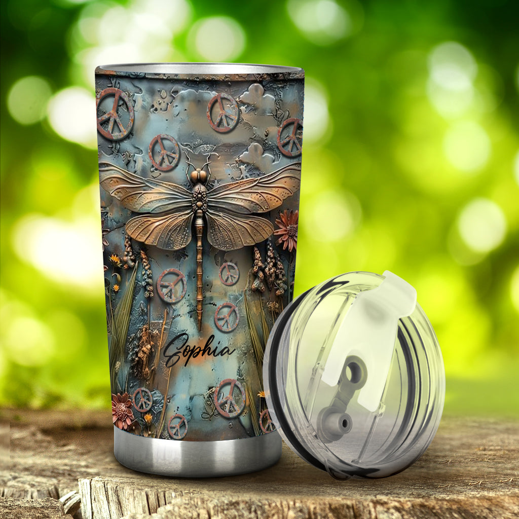 Let It Be - Personalized Hippie Tumbler