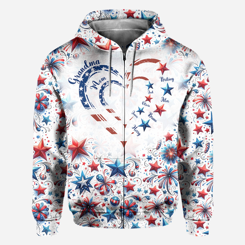 American Grandma - Personalized Grandma All Over Shirt