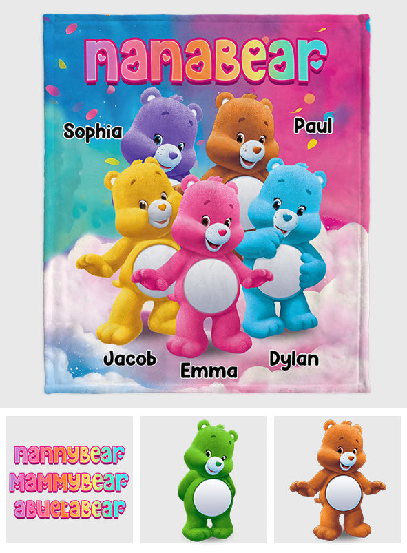 Nanabear - Personalized Grandma Blanket