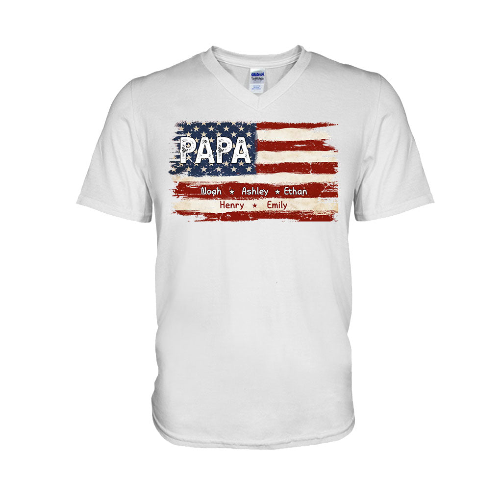 Dad's Life 4th Of July - Personalized Father T-shirt And Hoodie