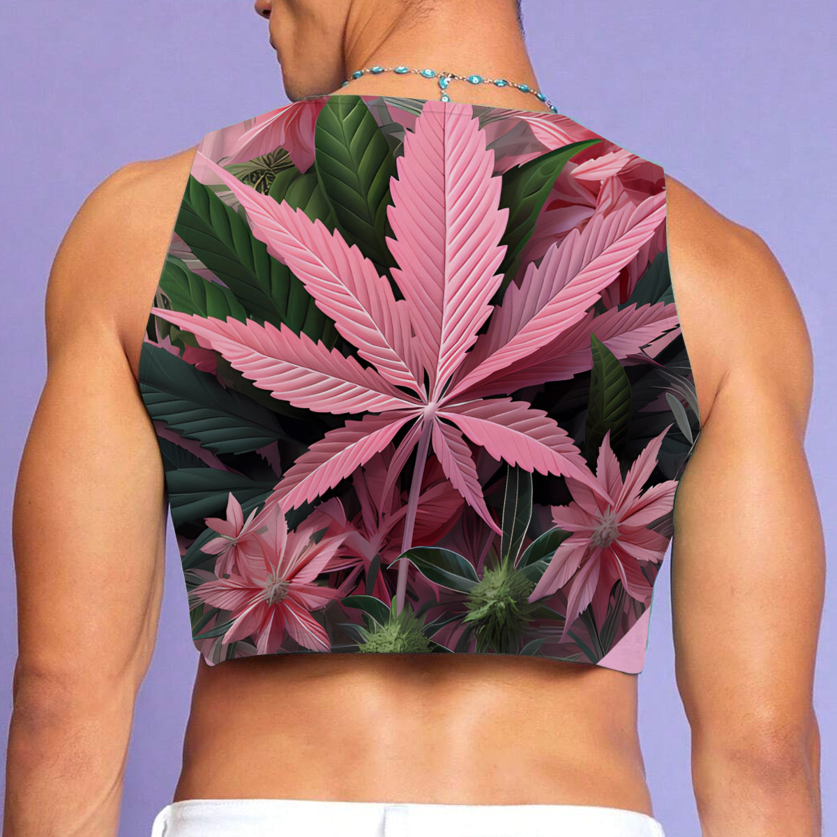 Pretty Lil' Pothead - Personalized Weed Crop Tank Top