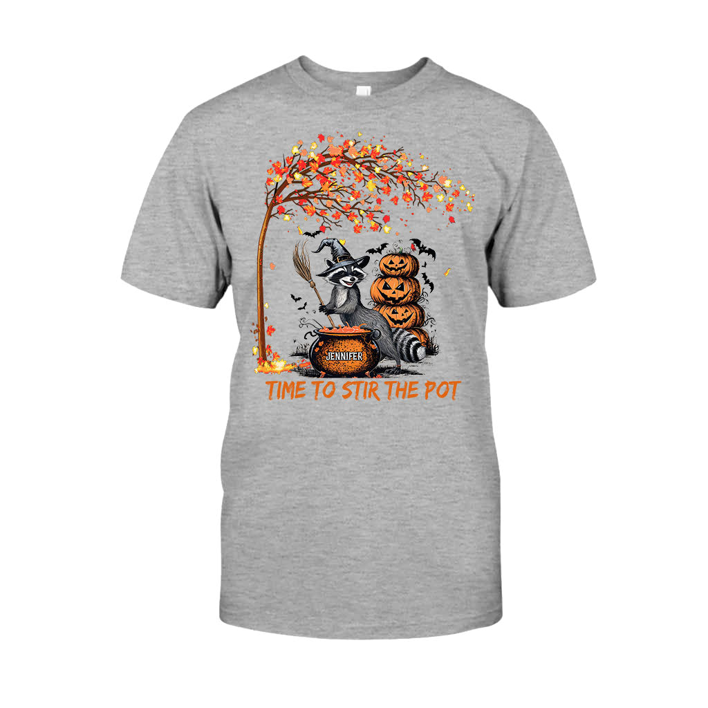 Time To Stir Witch Brew - Personalized Raccoon T-shirt And Hoodie