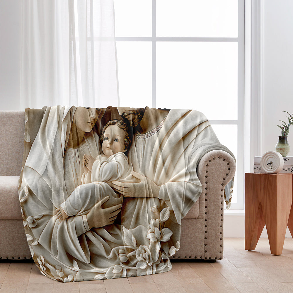 The Holy Family - Christian Blanket