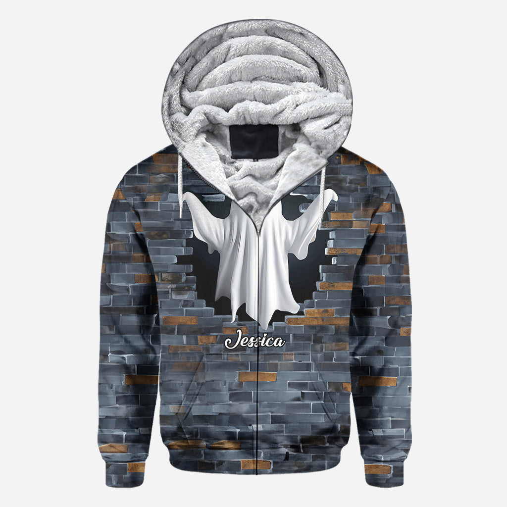 Funny Ghost Couple - Personalized Couple All Over Shirt