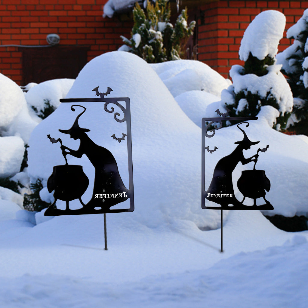 Witch Property Trespassers Will Be Used As Ingredients - Personalized Witch Metal Garden Art