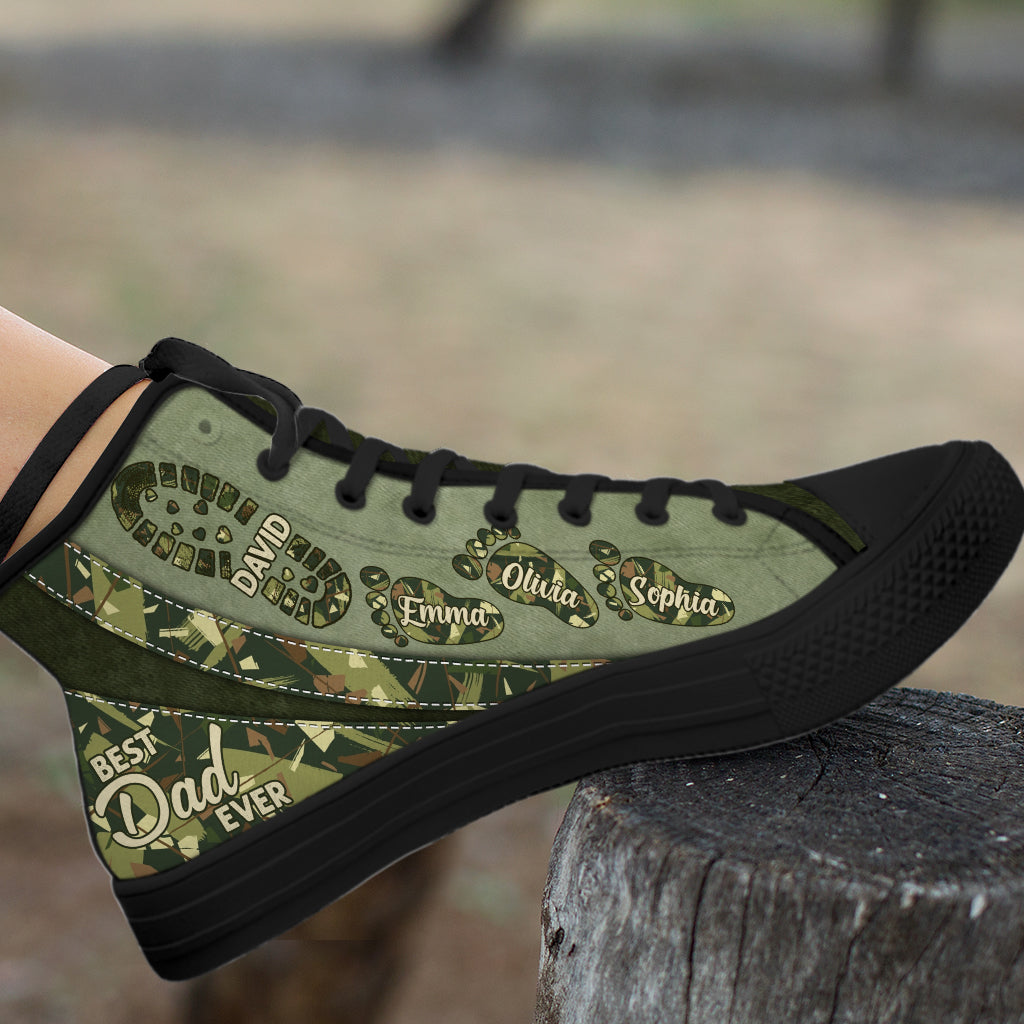 The Best Dad/ Grandpa/ Uncle... Ever - Personalized Father High Top Shoes