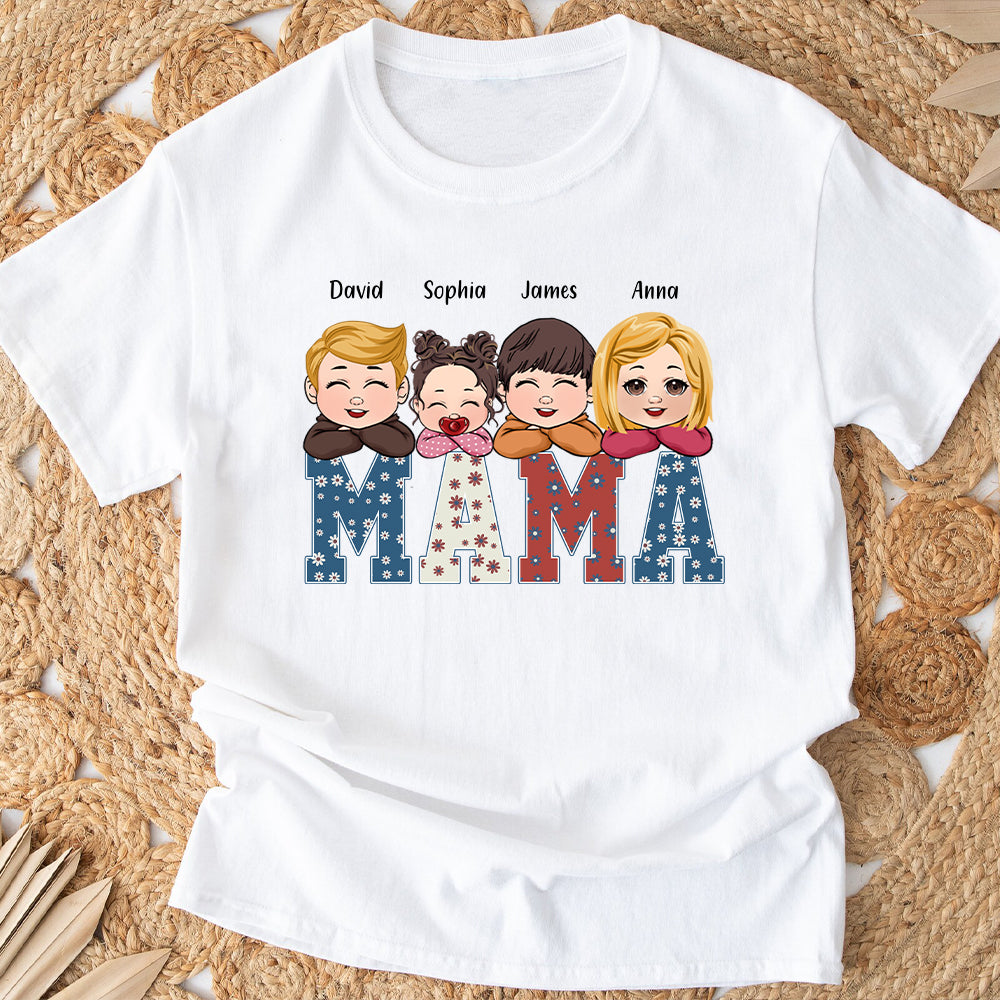 American Mama Any Title Vintage Retro Style - Personalized Mother T-shirt And Hoodie