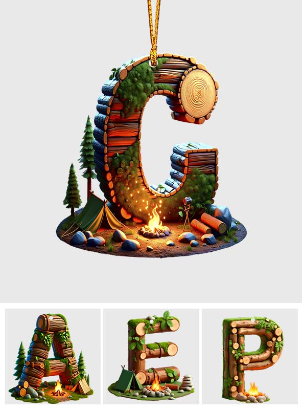 Camping Letter - Personalized Camping Ornament