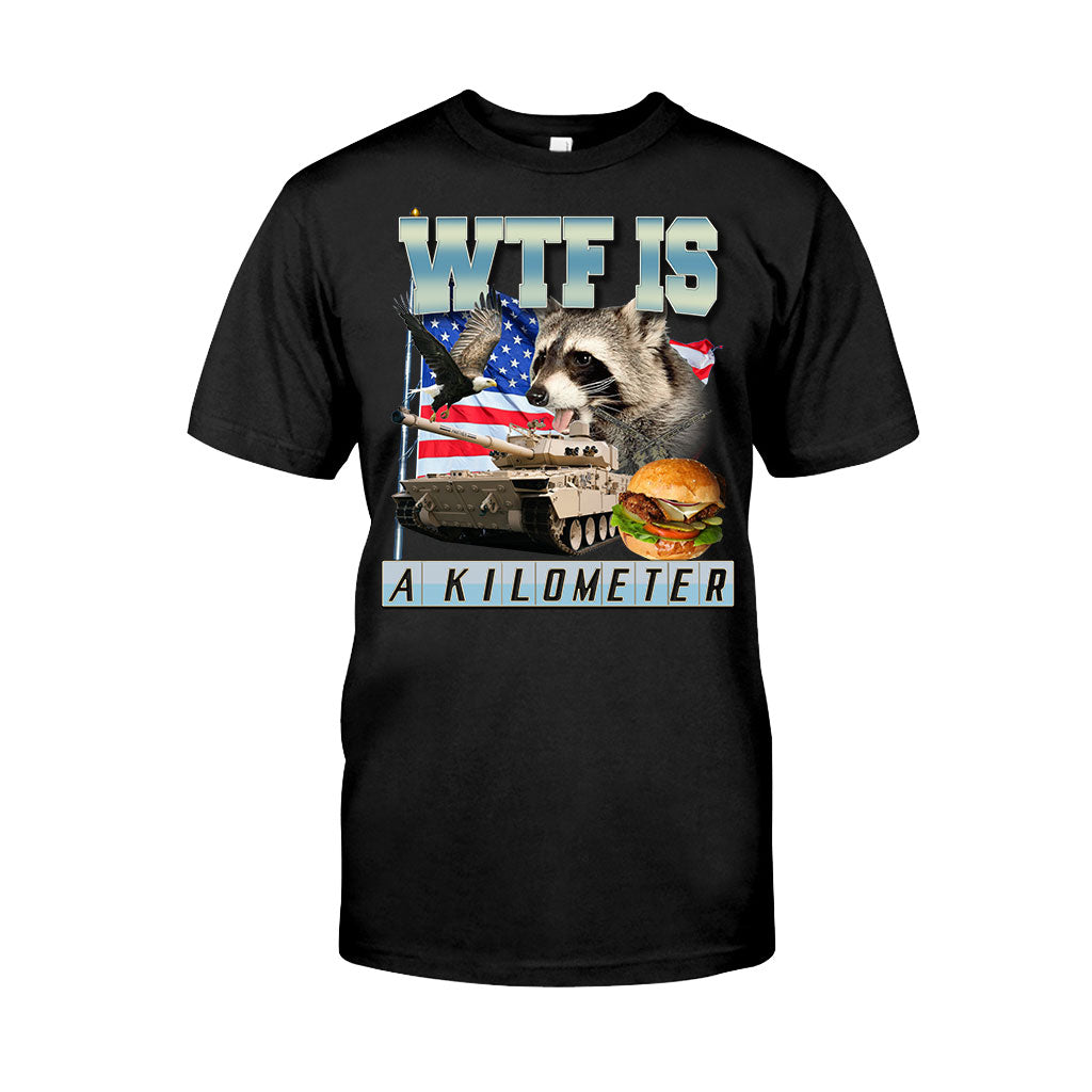 Was zum Teufel ist ein Kilometer? – Waschbär-T-Shirt und Hoodie