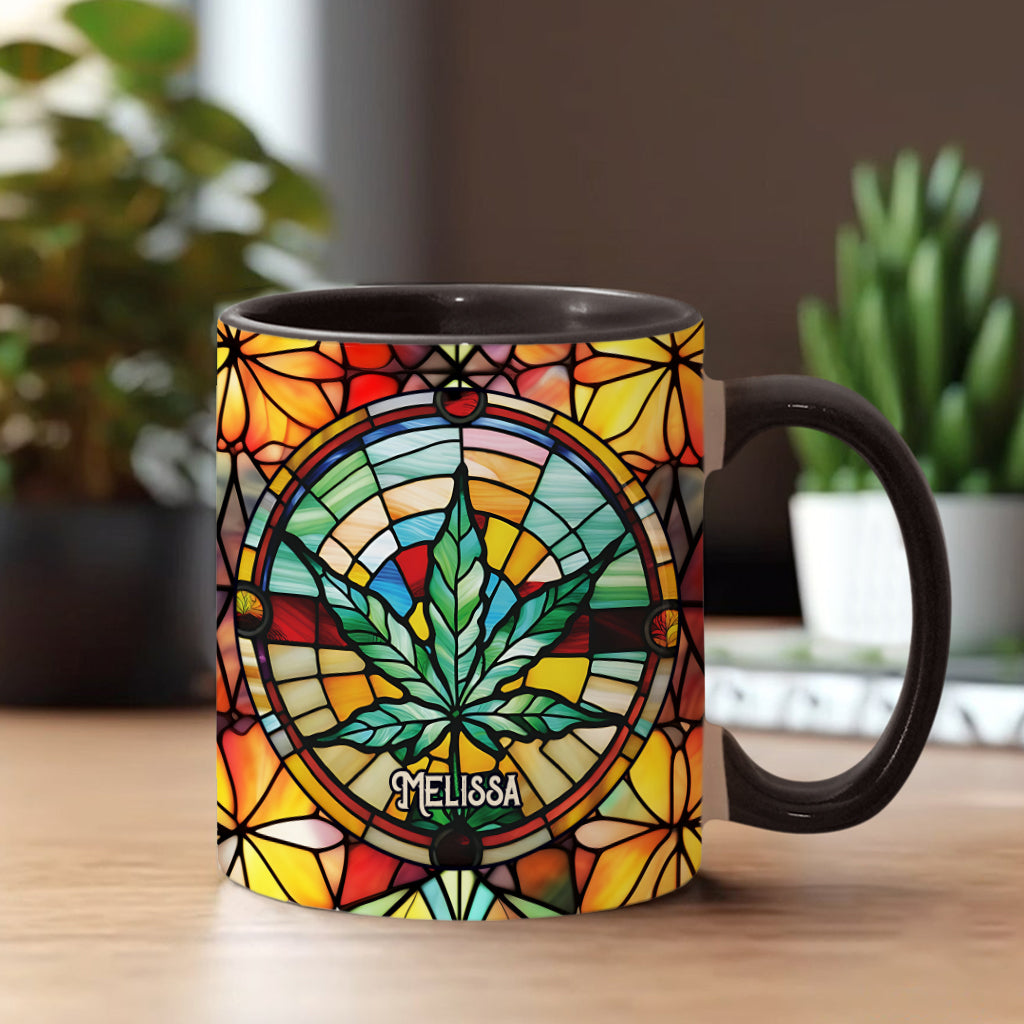 It's 420 somewhere - Personalized Weed Accent Mug