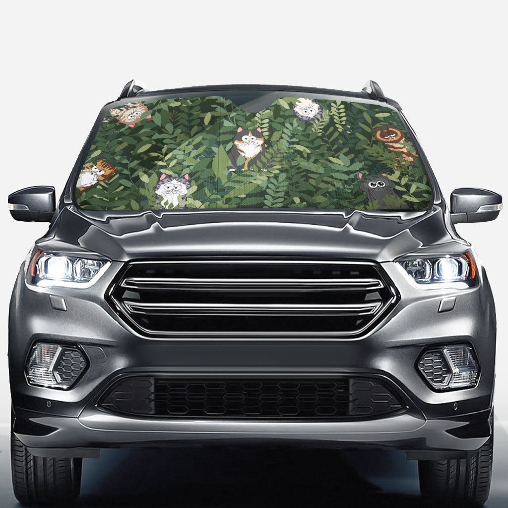 Hidden Cat - Personalized Cat Car Sunshade