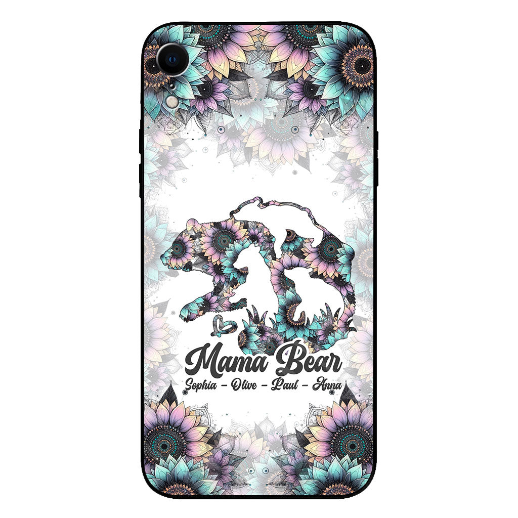Mama Bear - Personalized Mother Clear Phone Case