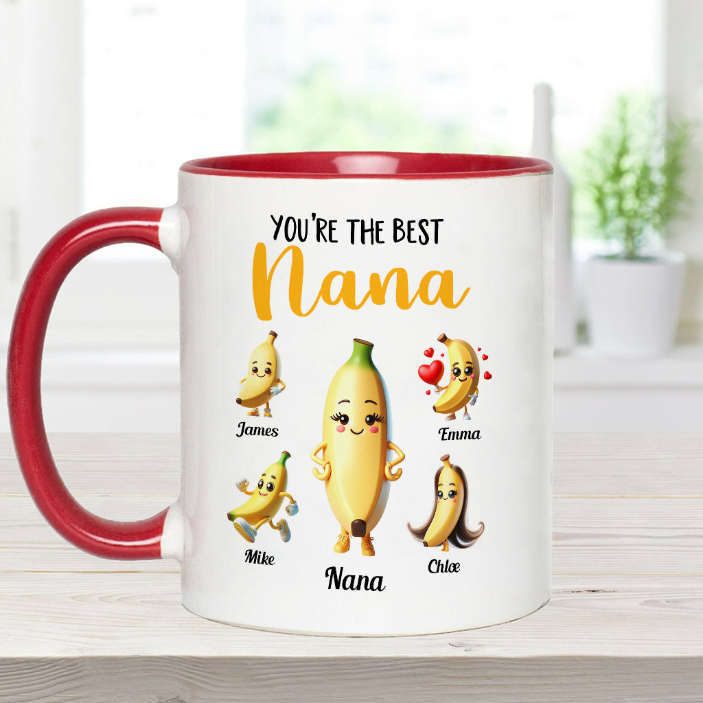 Best Nana Ever - Personalized Grandma Accent Mug