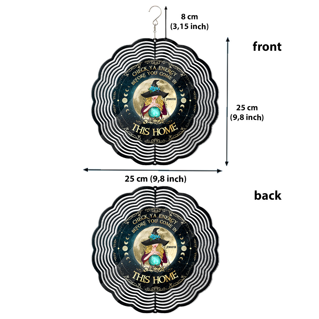 Smoke Of Air And Fire And Earth - Personalized Witch Wind Spinner