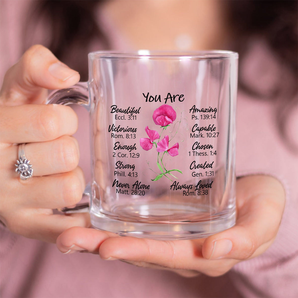 You Are Beautiful - Personalized Glass Mug