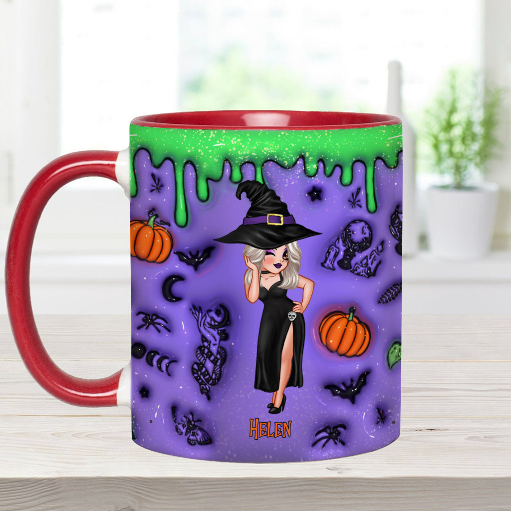Witch By Nature Bitch By Choice - Personalized Witch Accent Mug