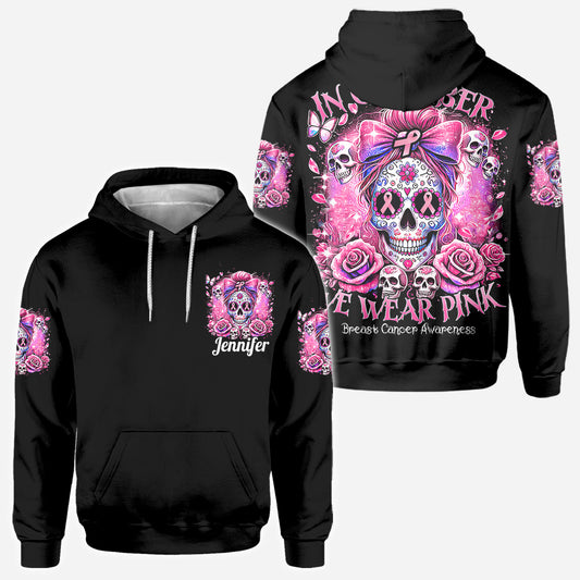 Im Oktober tragen wir Pink – personalisiertes T-Shirt zur Sensibilisierung für Brustkrebs