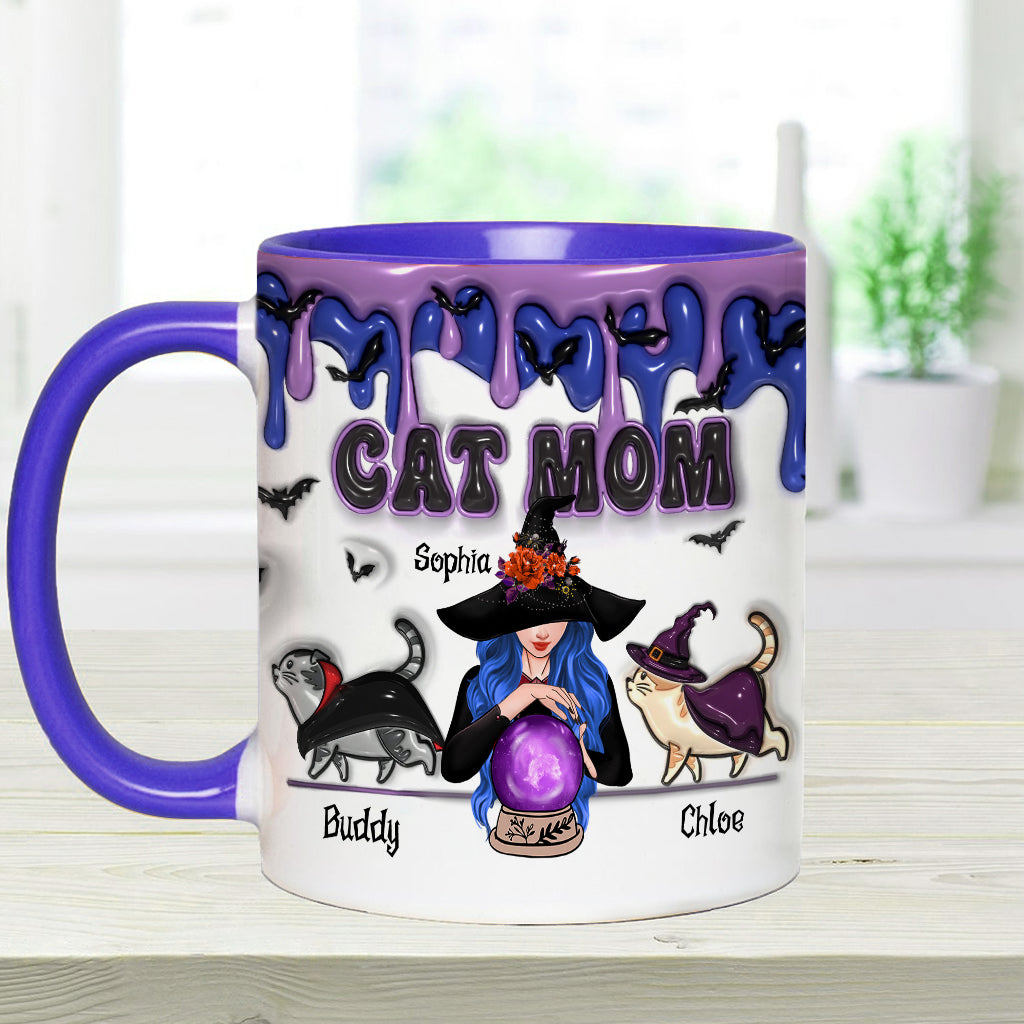 Cat Mom - Personalized Cat Accent Mug