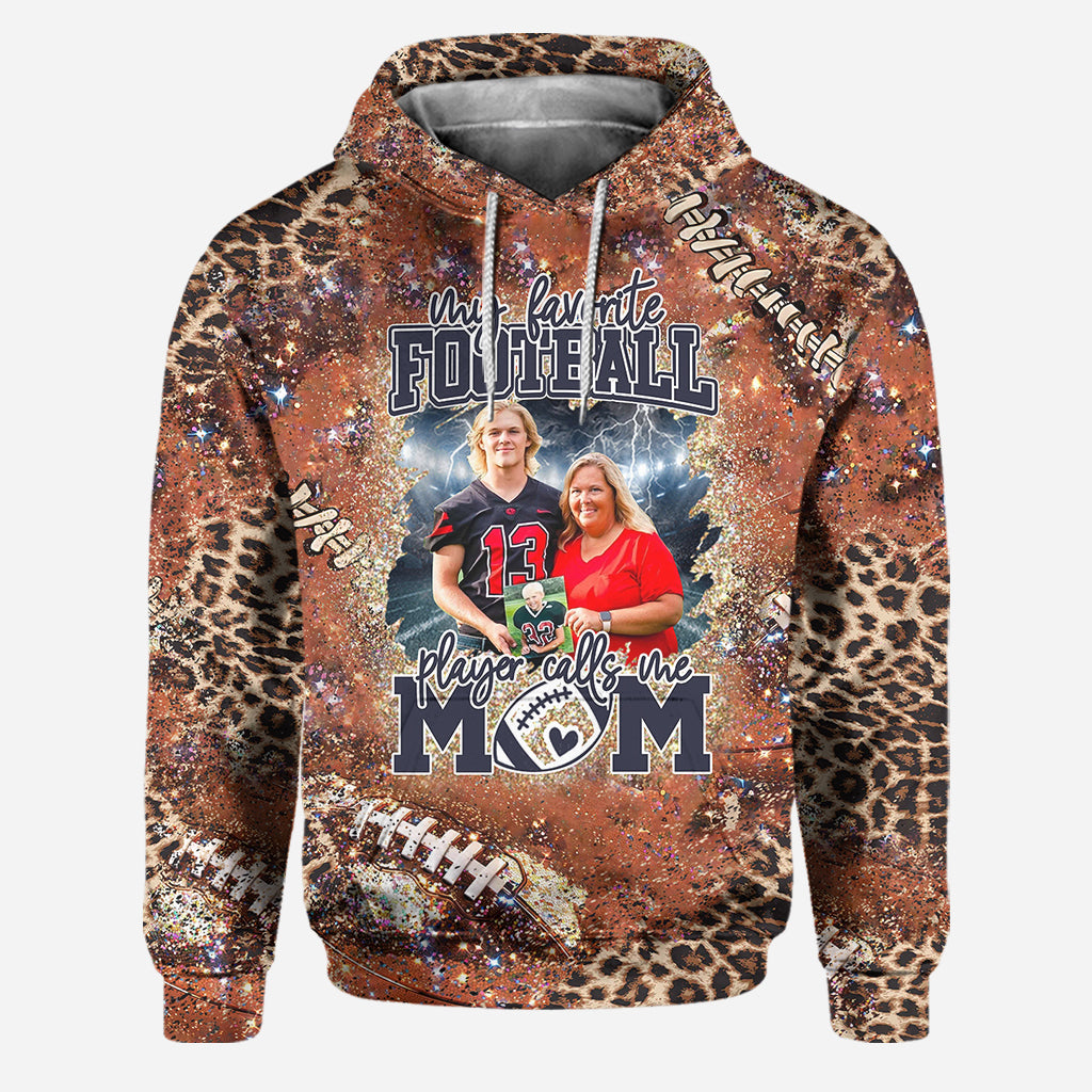 Any Title My Favorite Football Player Calls Me - Personalized Football Hoodie and Leggings