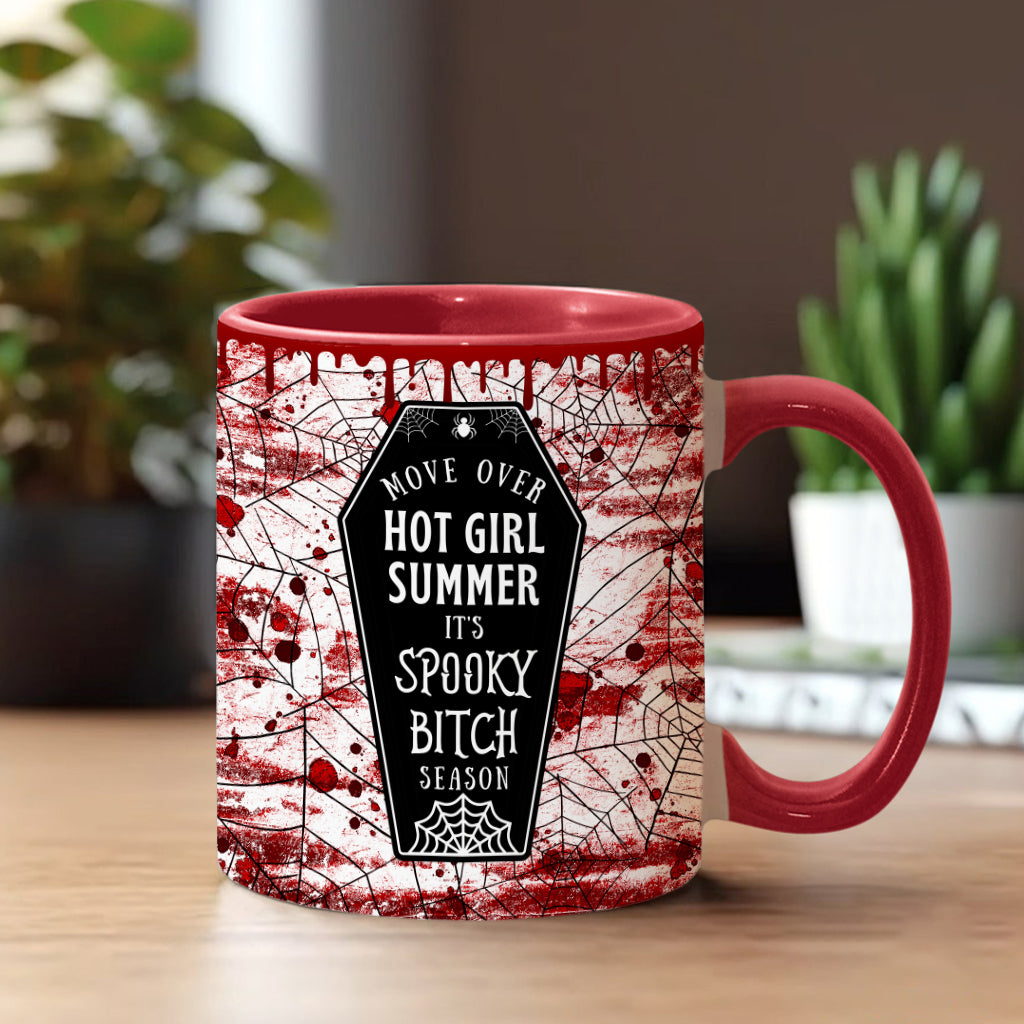 Move Over Hot Girl Summer It's The Spooky Bitch Season - Personalized Accent Mug
