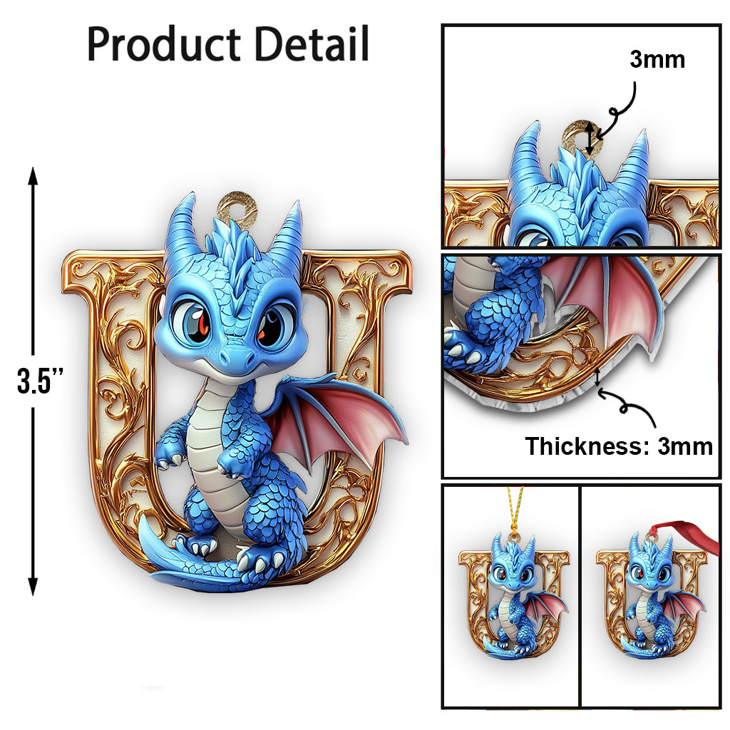 Charming Dragon - Personalized Kid Ornament