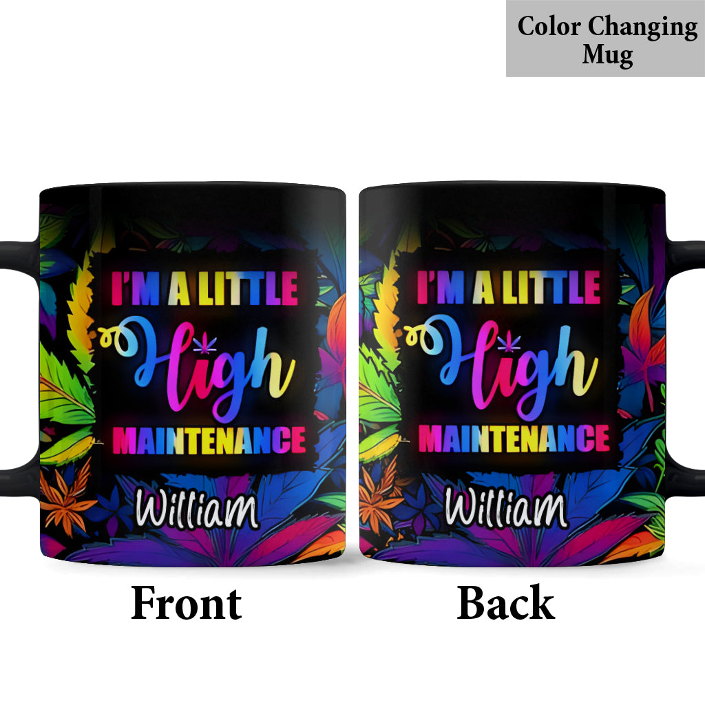 Je suis un peu exigeant(e) - Mug personnalisé pour les amateurs de cannabis