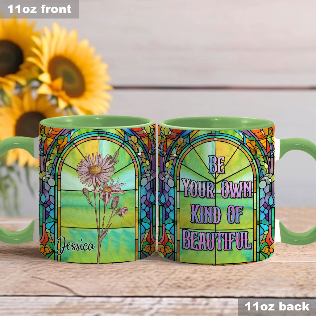 Soyez votre propre fleur de naissance magnifique - Mug personnalisé