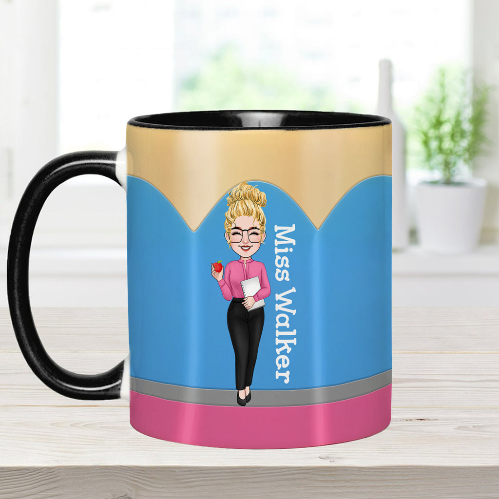 Lehrerstift – Personalisierte Tasse mit Lehrermotiv
