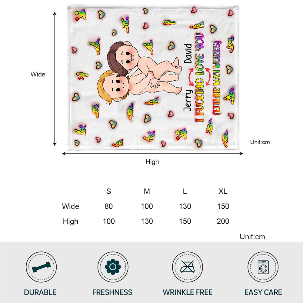 I Love You - Personalized LGBT Support Blanket