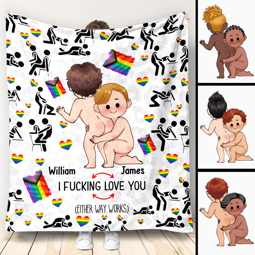 Je t'aime - Couverture de soutien LGBT personnalisée