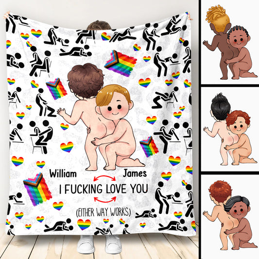 Je t'aime - Couverture de soutien LGBT personnalisée