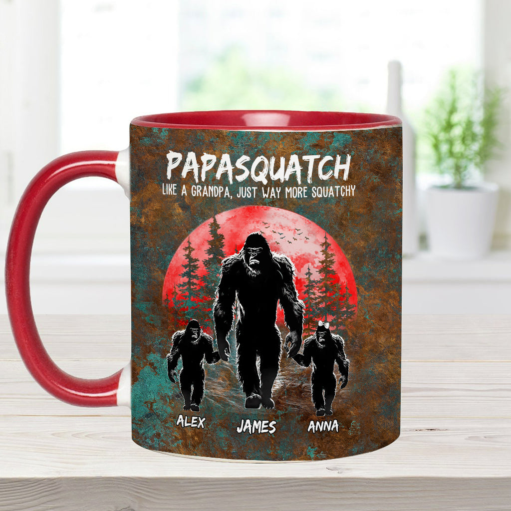 Grandpasquatch - Personalized Father Accent Mug