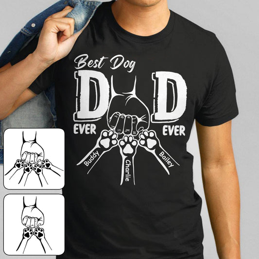 Der beste Hundepapa aller Zeiten – personalisiertes Hunde-T-Shirt und Hoodie