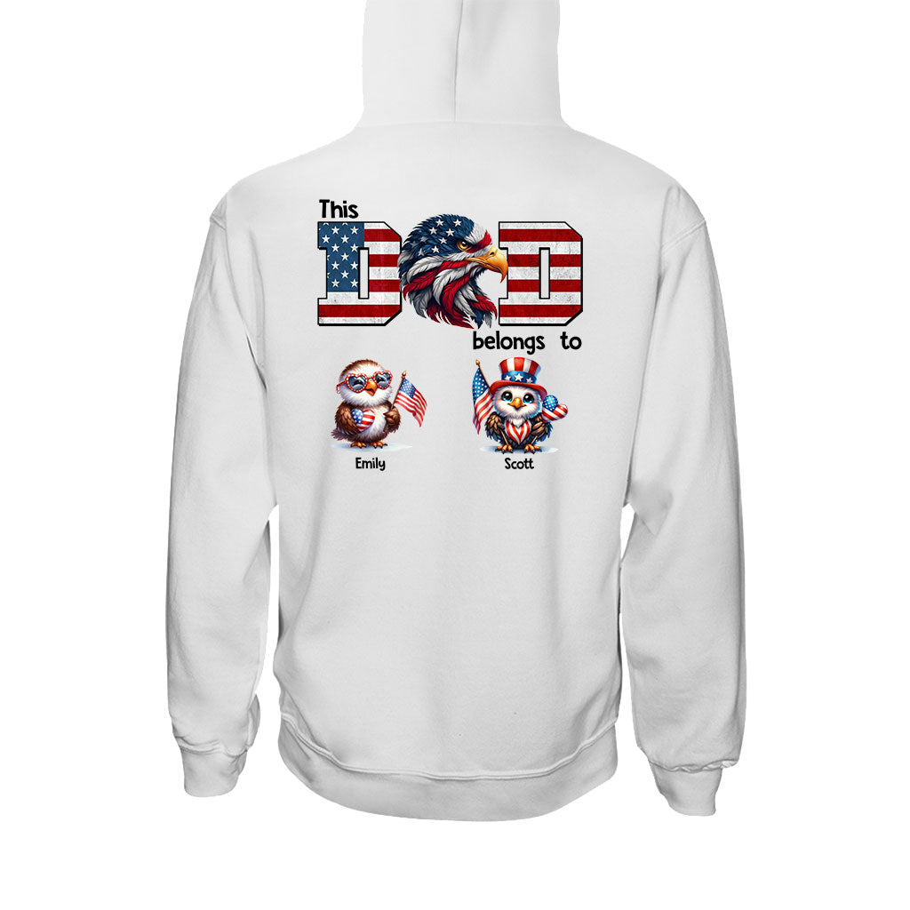 Eagle Dad Papa - Personalized Father T-shirt and Hoodie