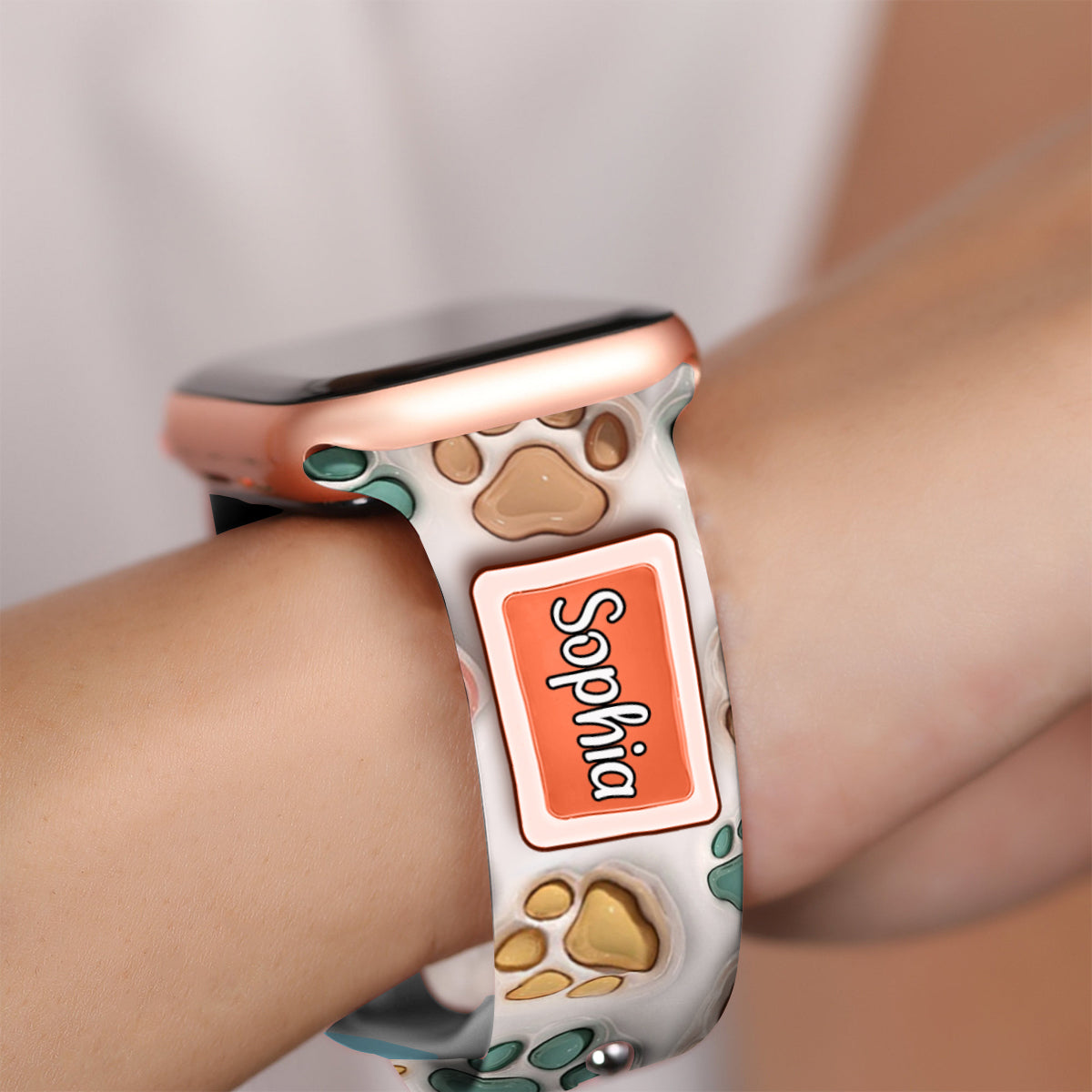 Best Dog Mom Cat Dad Ever - Personalized Dog Apple Watch Band